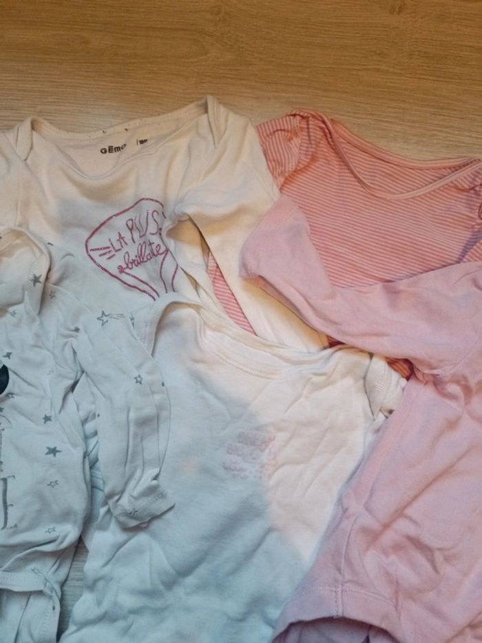 Lot de 5 body manches longues 12 18 mois - photo numéro 3