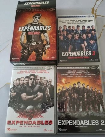 Coffret dvd Trilogie Expandables