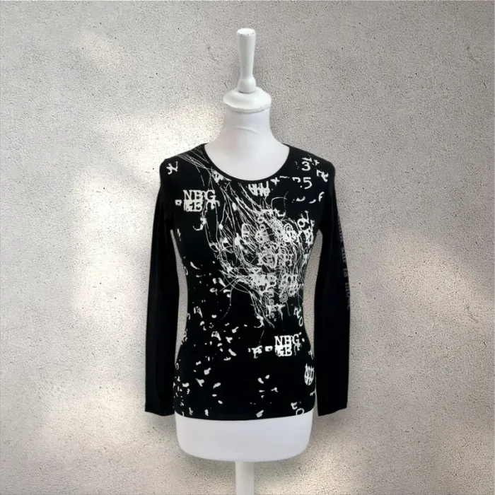 Top manches longues imprimé Caroll taille S