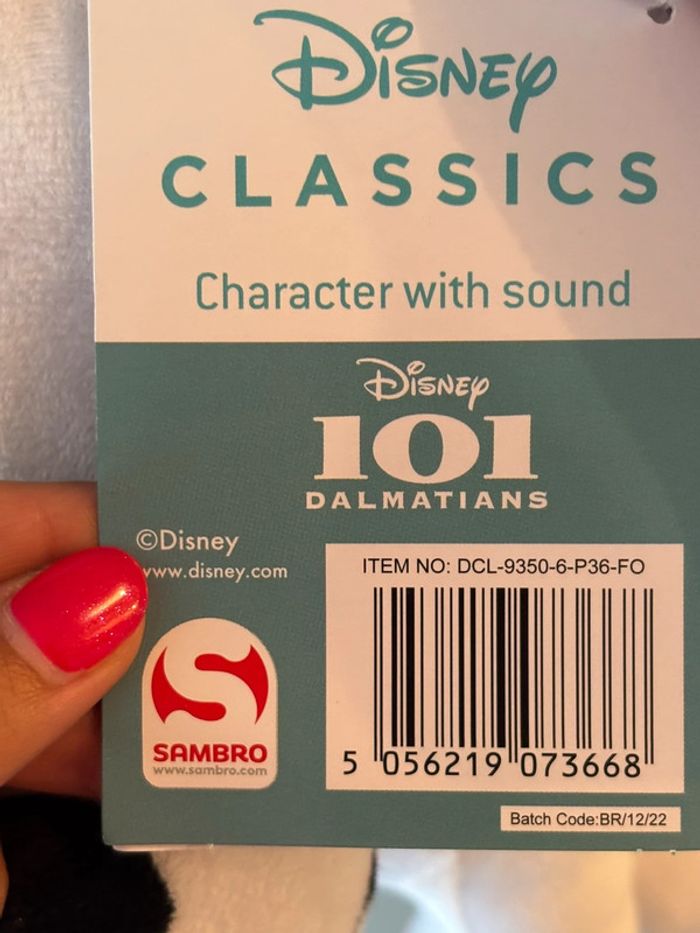 Disney - Peluche sonore 101 Dalmatien - photo numéro 5