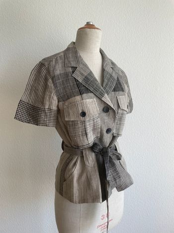 Chemise beige manches courtes Verse