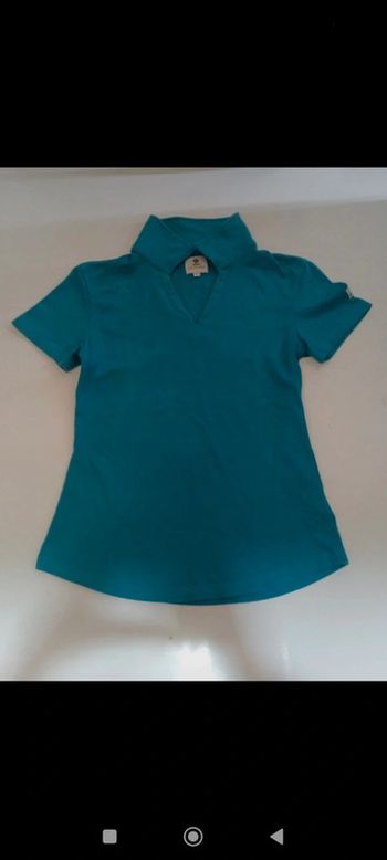 Tee shirt Polo manches courtes femme Mousqueton taille 38 col en V