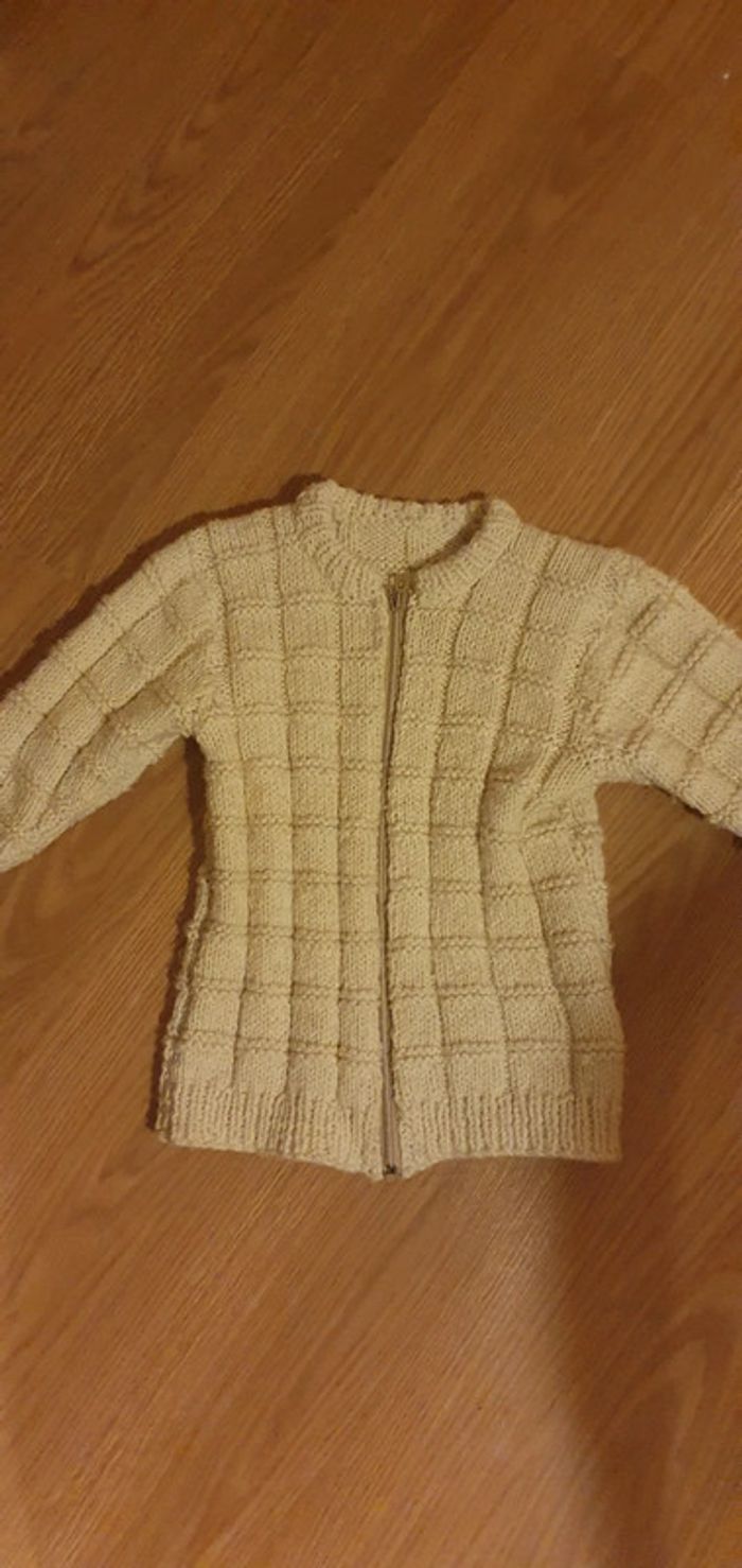 pull tricote main chaud 6 ans