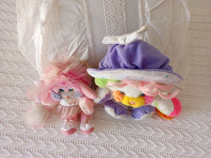 Lot peluches Popples, bébé et danseuse - photo numéro 5