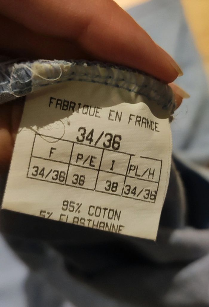 Petit robe coton bleue française - photo numéro 5