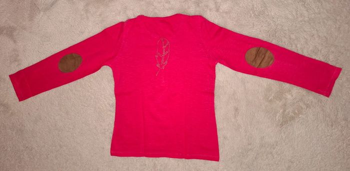 T shirt rose tape à l œil 10 ans plume - photo numéro 7