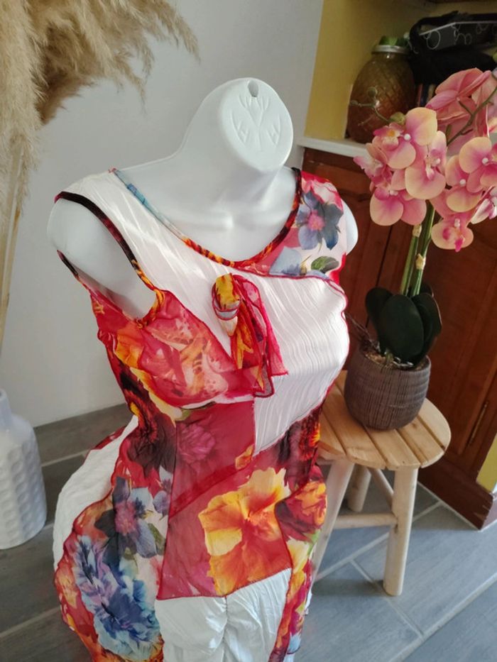 Sublime robe femme avec sa veste en lin 🎀 38 - photo numéro 3