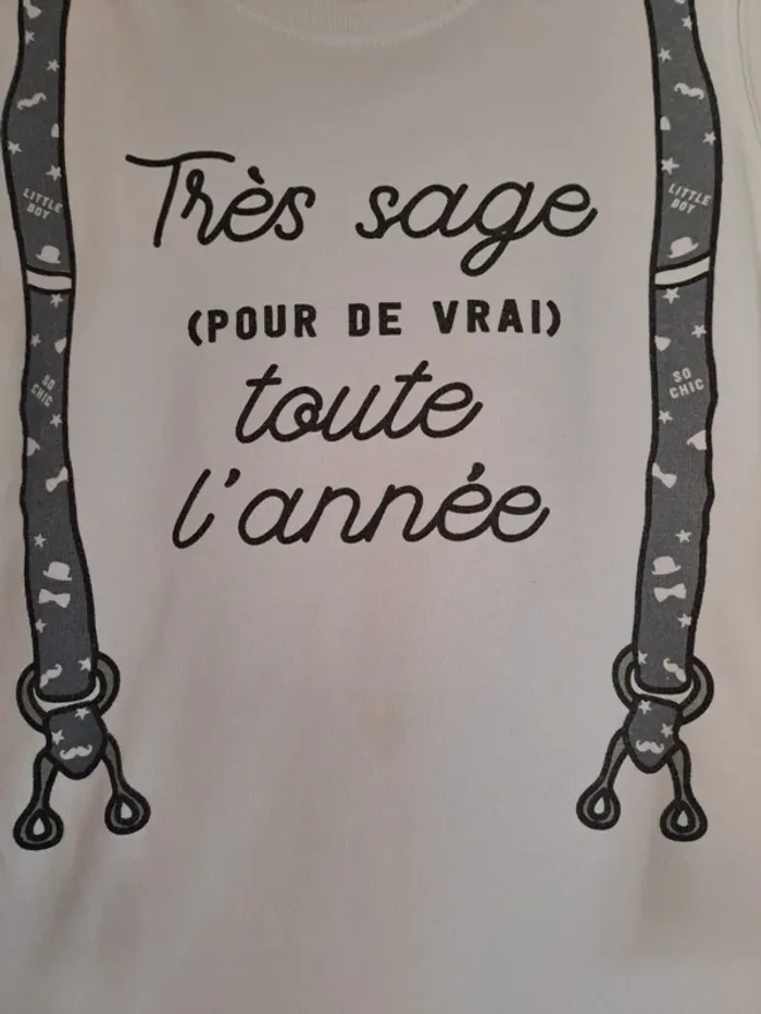 Lot 4 ans 6 T-shirts et 1 veste minis trous ou tâches peuvent encore servir prix mini - photo numéro 6
