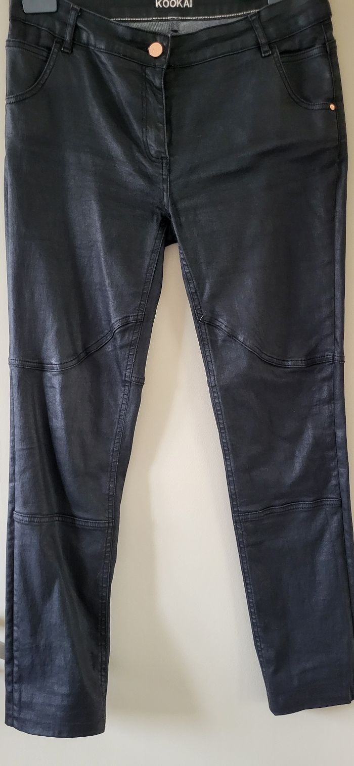 Pantalon tissu enduit Kookaï