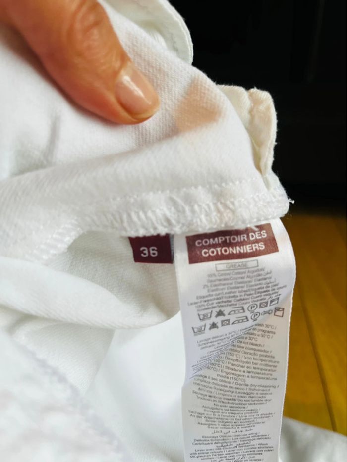 Pantalon blanc comptoir des cotonniers - photo numéro 5