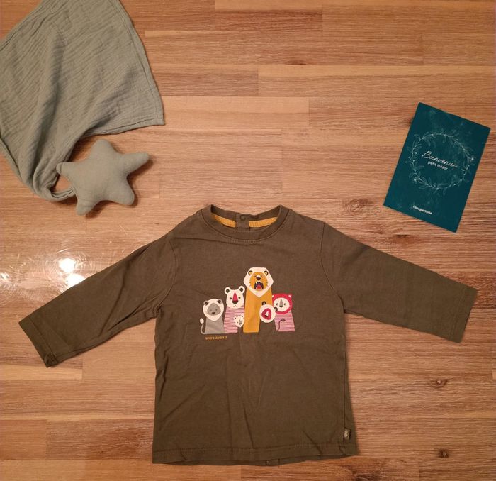Tee-shirt manche longue kaki