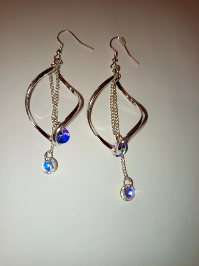 Boucles d'oreilles avec strass
