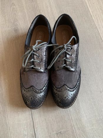 Chaussures Richelieu argentées 41