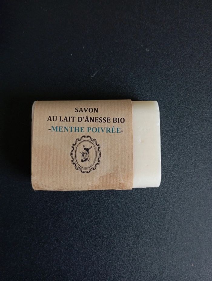 Savon lait d'ânesse bio menthe poivrée