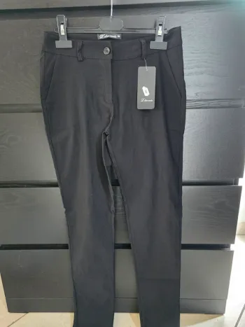 pantalon fin noire L'olive verte