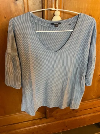 Haut teeshirt large rayé L