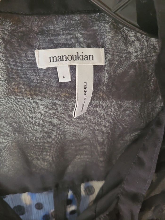 Chemise en plumetis noir manoukian - photo numéro 3