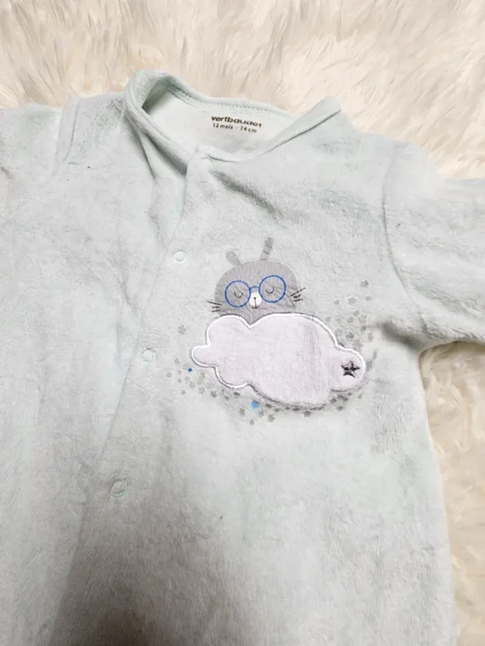 Pyjama 1 pièce Vertbaudet 12mois - photo numéro 2