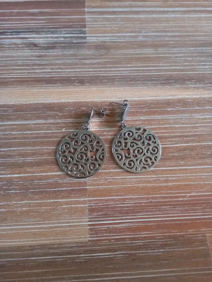 Boucles d'oreilles acier