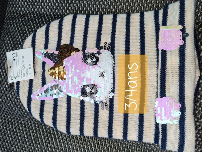 Bonnet fille 3/4ans