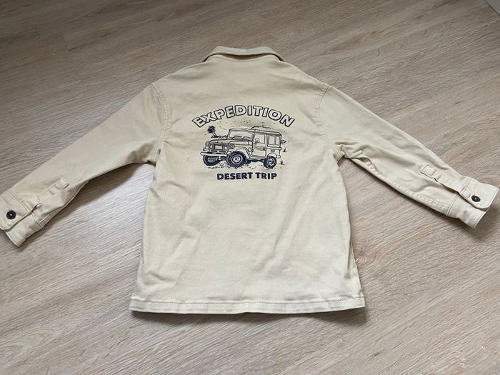 Veste chemise jean beige Vertbaudet