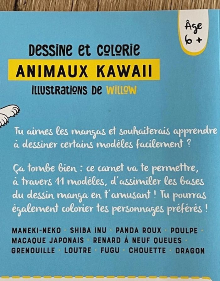 Livre manga Dessine et colorie Animaux kawaii Laure Nitschelm - photo numéro 6
