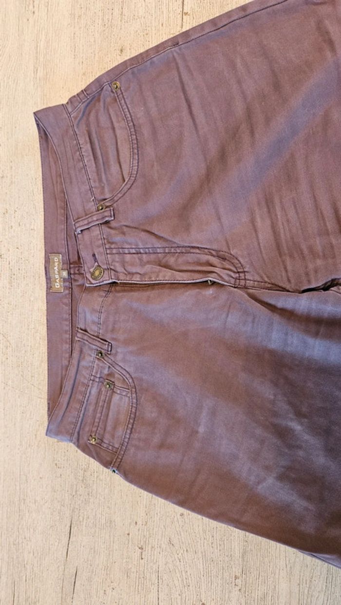 Pantalon classique, coupe droite, homme, brun, Gaspard, 34, nickel - photo numéro 5