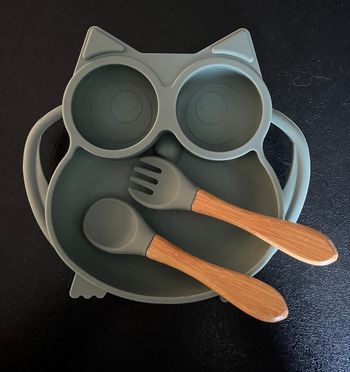 Assiette bébé en silicone 