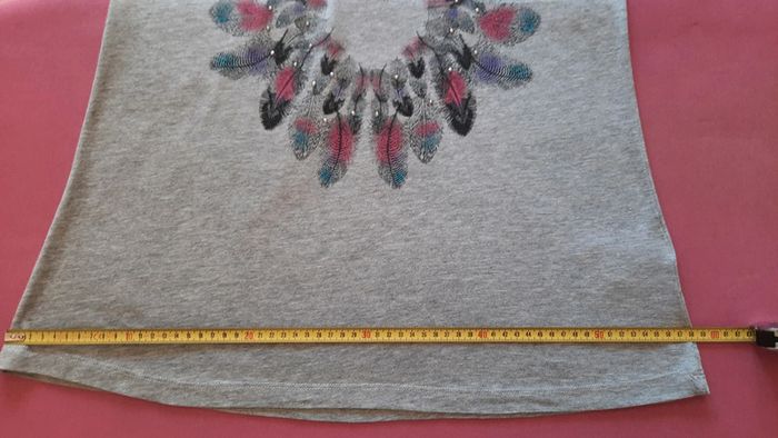 Débardeur gris imprimé taille L - photo numéro 7