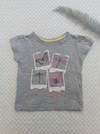 🔸Young Dimension T-shirt MC gris – 12 mois fille 🔸