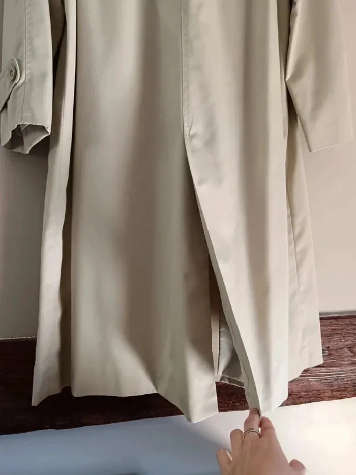 Trench mi-long crème Blizzand années 70 - photo numéro 9