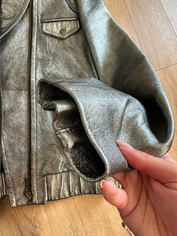 Perfecto Sandro argenté taille 36 - photo numéro 11