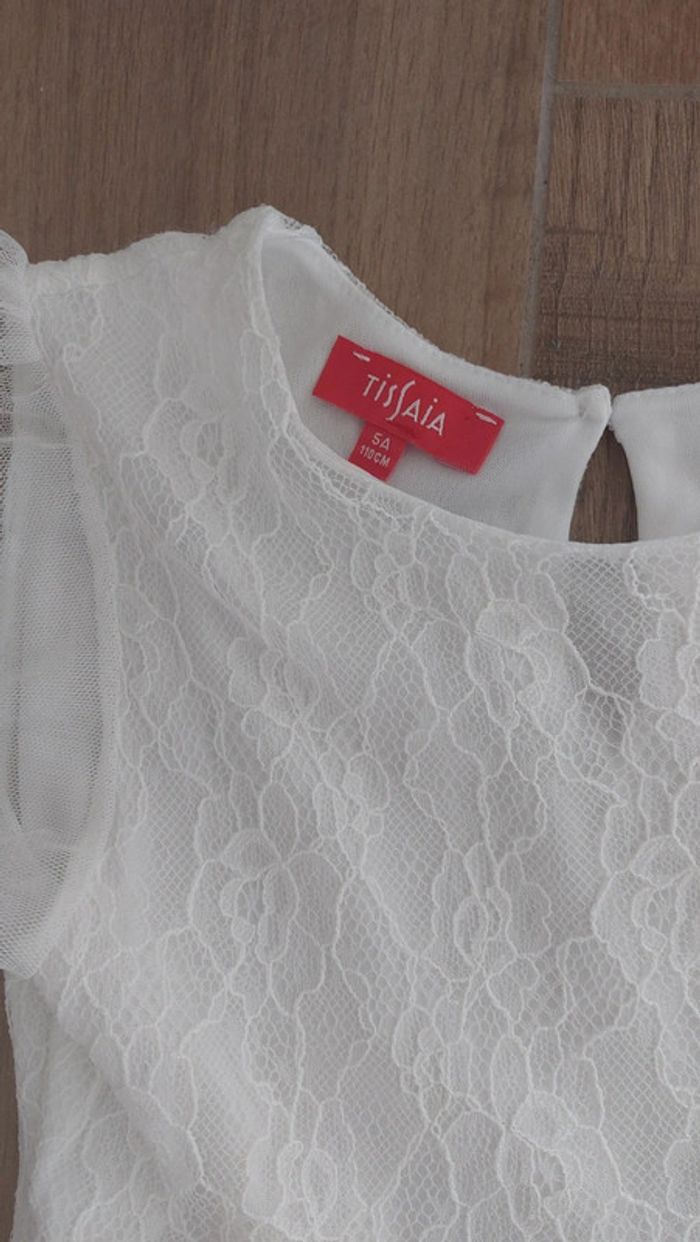 Robe fille 5 ans tissaia (mariage, baptême, communication) - photo numéro 3