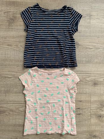 Lot 2 tee-shirts manches courtes 8 ans