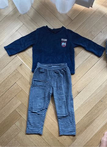 Pyjama velours 2 pièces