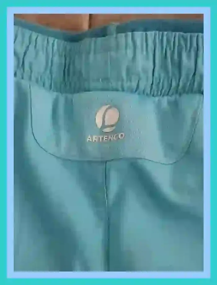 Short de tennis Artengo bleu clair garçon 8 à 9 ans - 7518884089 - photo numéro 9