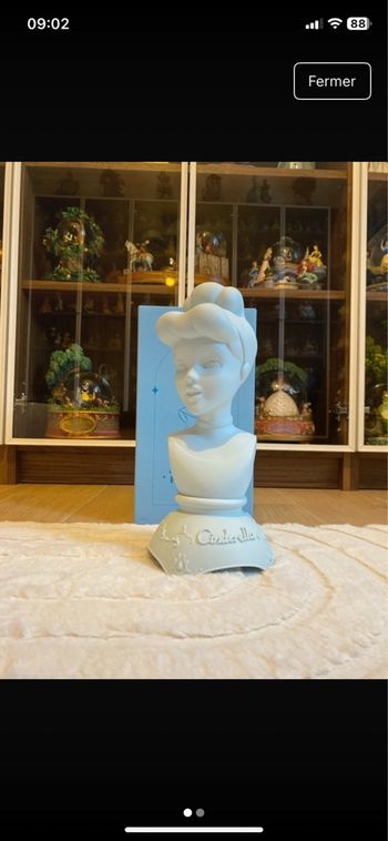 Figurine disney showcase enesco grand jester buste cendrillon cinderella