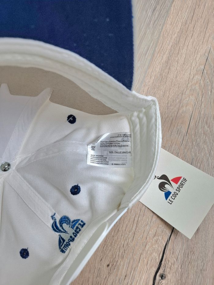 Casquette – Cap – Le Coq Sportif – France – Équipe de France – Blanc – Taille Unique – Neuve - photo numéro 5