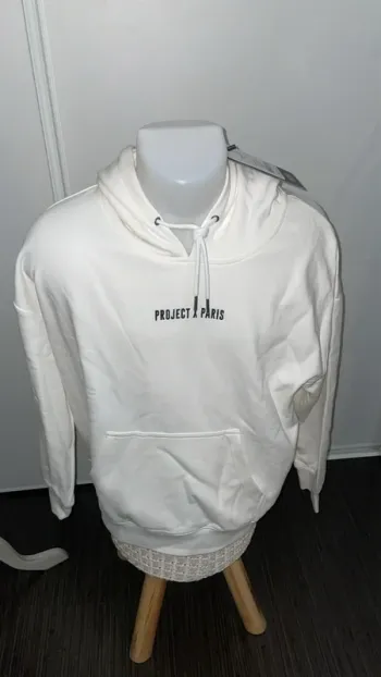 Hoodie Sweat à capuche Project X Paris Blanc Neuf Taille L