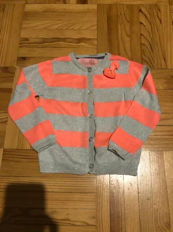 Gilet rose et argenté