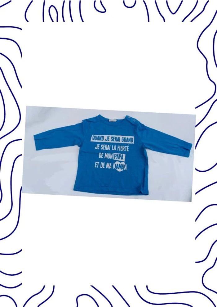 Tee shirt 12 mois Kiabi