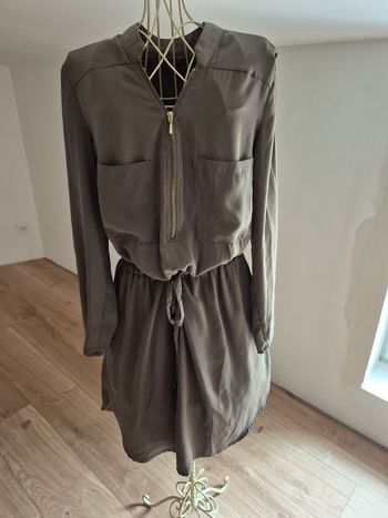 Robe chemise kaki M