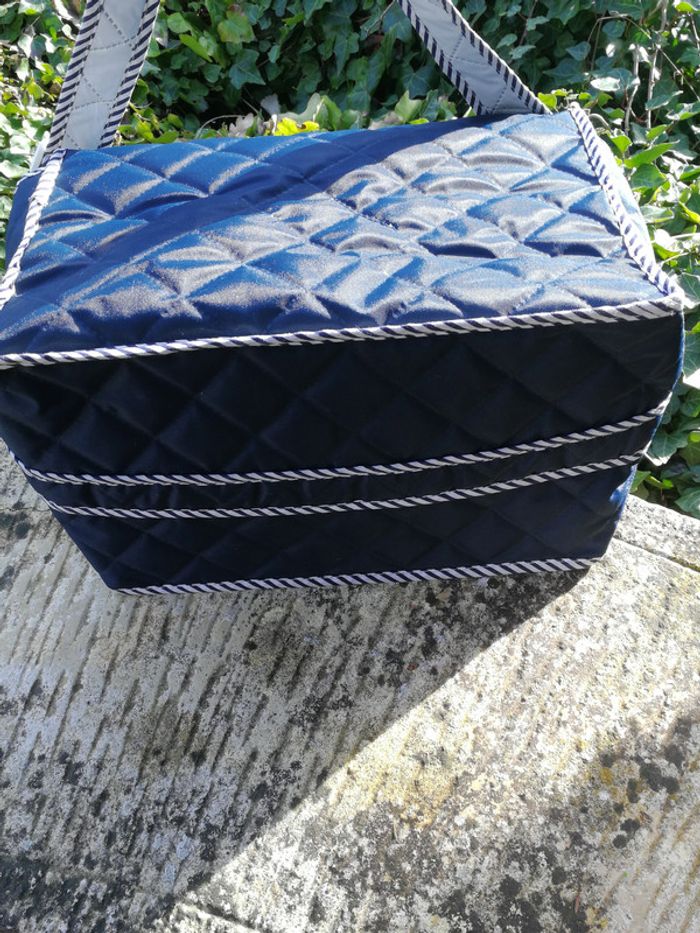 Sac à langer incomplet Baby on Board bleu matelassé - photo numéro 6