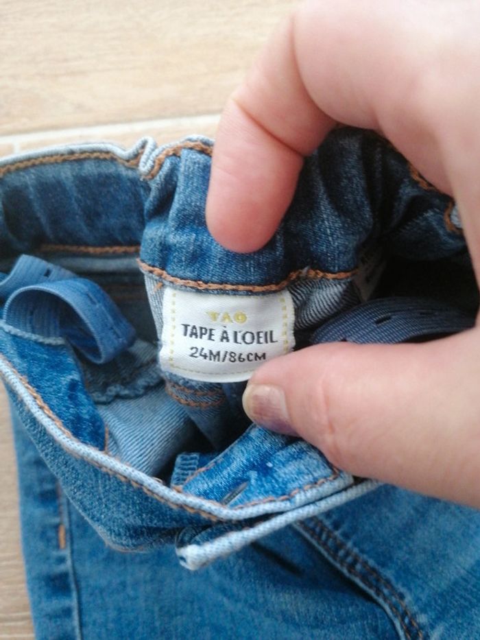 Pantalon garçon jean 24 mois tape à l œil - photo numéro 8