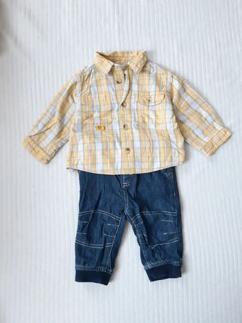 Tenue chemise et pantalon 6 mois