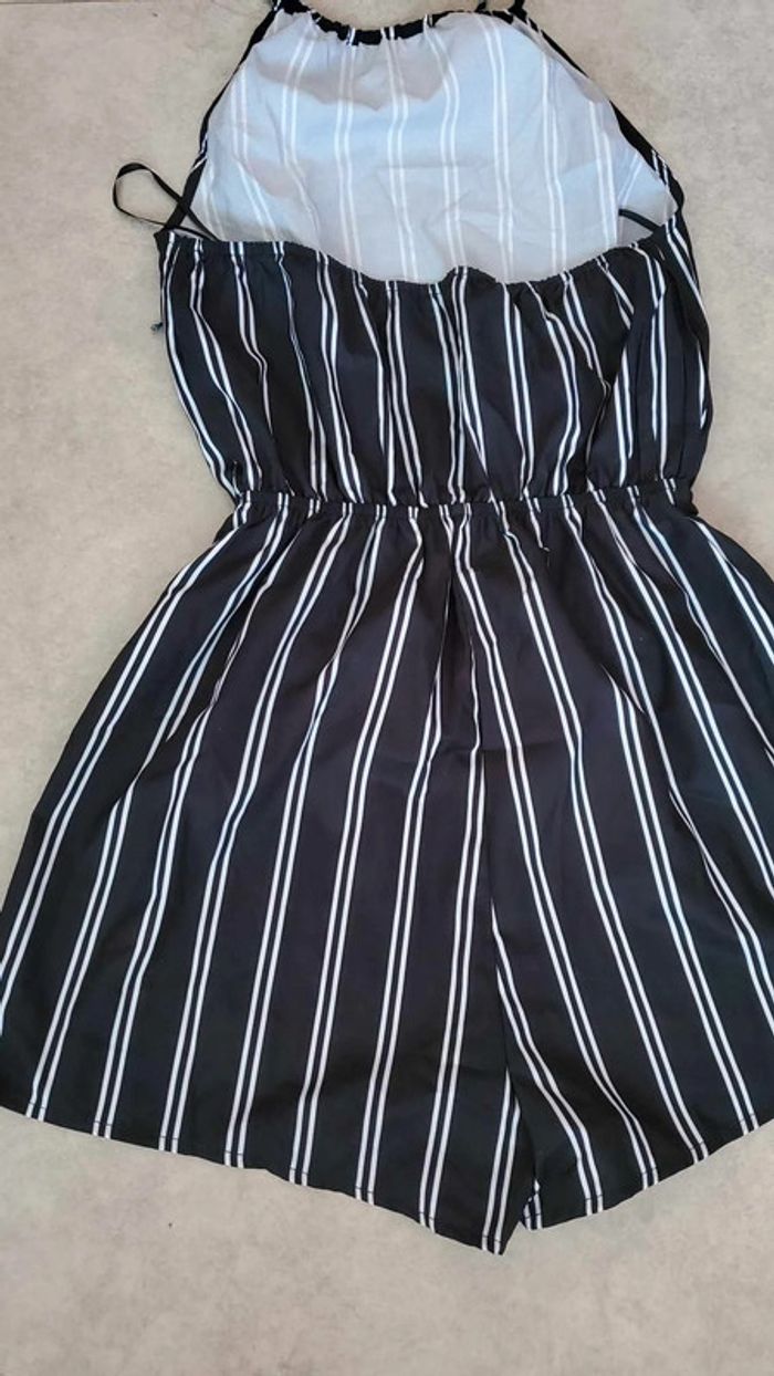 combi short rayures été femme taille 36 / S - photo numéro 8