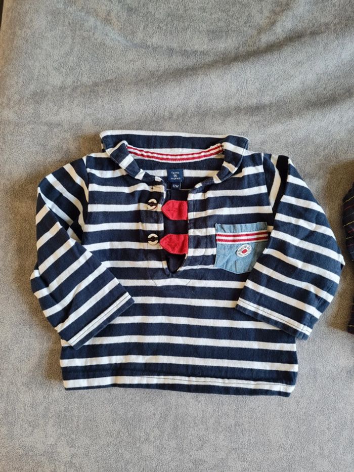 Lot de 2 bodies T shirt 12 mois - photo numéro 4