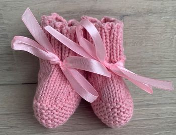 Chaussons au tricot 0-3 mois