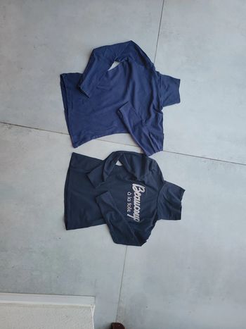 Lot t shirt manche longue colle roulé taille 10 ans fille
