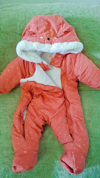 Combinaison bébé fille fourré